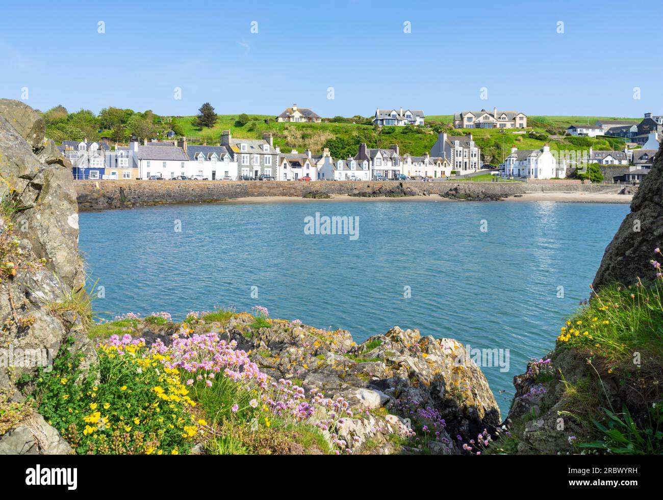 Port de Portpatrick et village de Portpatrick sur les Rhins de la péninsule de Galloway Dumfries et Galloway Scotland UK GB Europe Banque D'Images