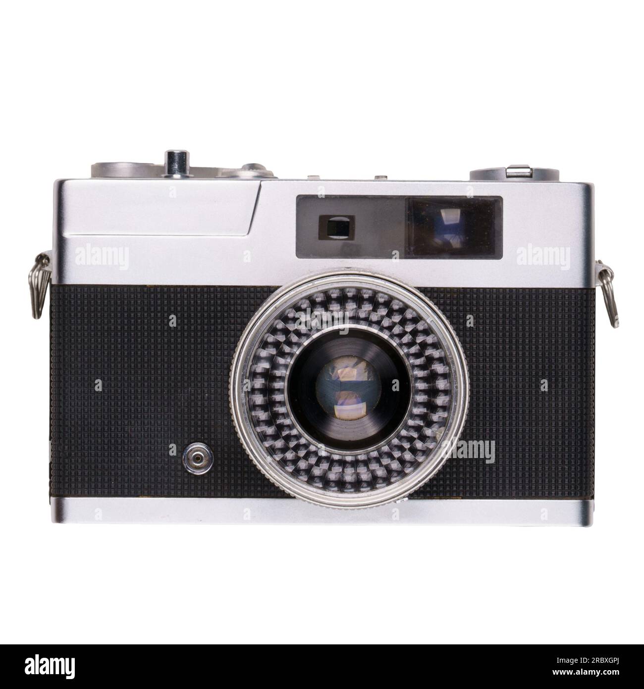 vintage vieux film caméra isolé sur fond blanc Banque D'Images