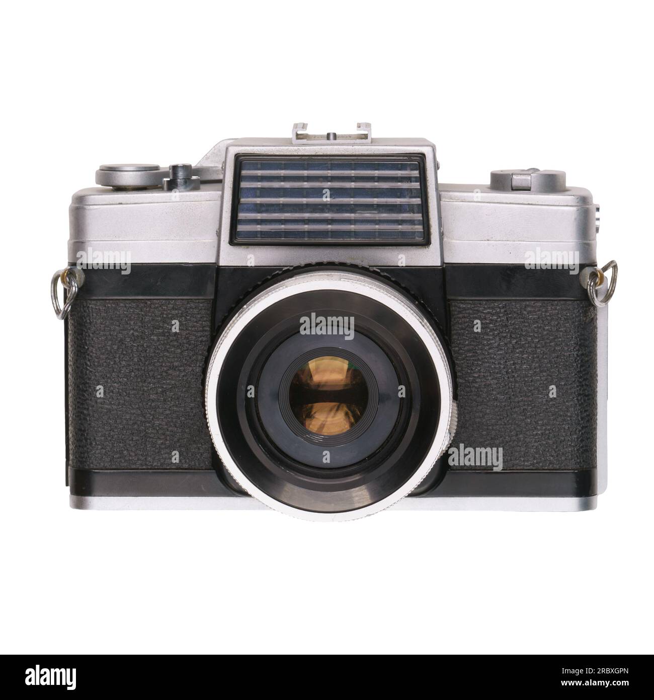 vintage vieux film caméra isolé sur fond blanc Banque D'Images