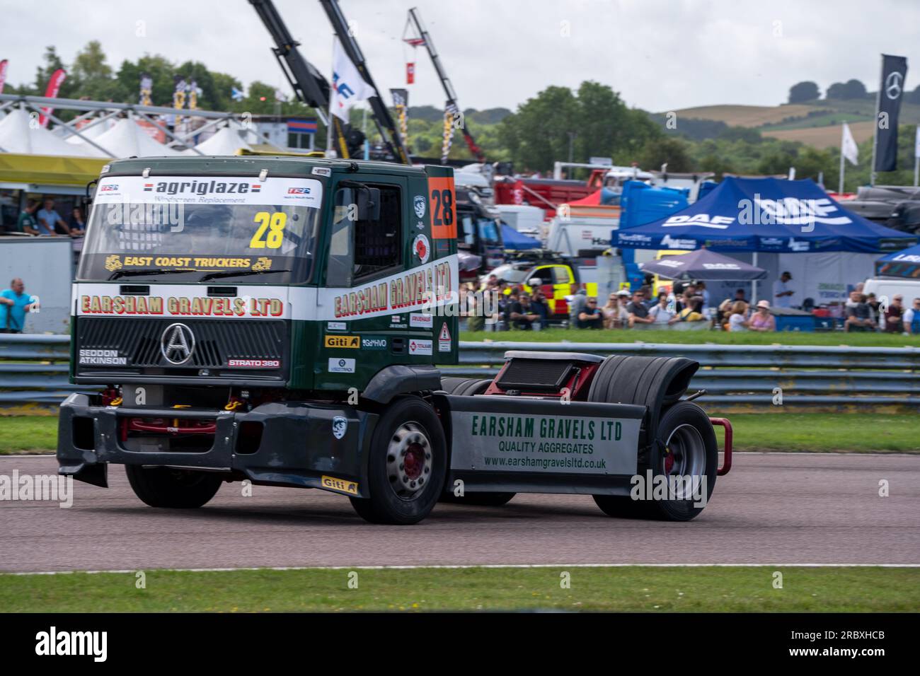 Andover, Royaume-Uni. 09 juillet 2023. Course 3 lors du British Truck Racing Championship sur le circuit de Thruxton, Andover, Royaume-Uni, le 9 juillet 2023. Photo de Chris Williams. Usage éditorial uniquement, licence requise pour un usage commercial. Aucune utilisation dans les Paris, les jeux ou les publications d'un seul club/ligue/joueur. Crédit : UK Sports pics Ltd/Alamy Live News Banque D'Images