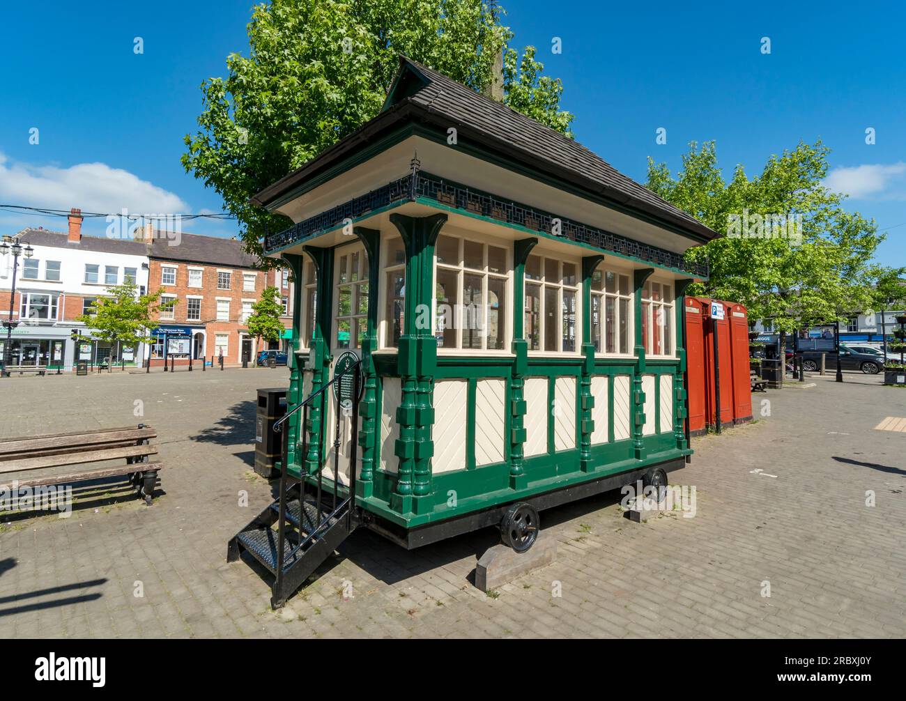 Old Cabmens Shelter Market place, Ripon City, North Yorkshire, Angleterre, Royaume-Uni Banque D'Images