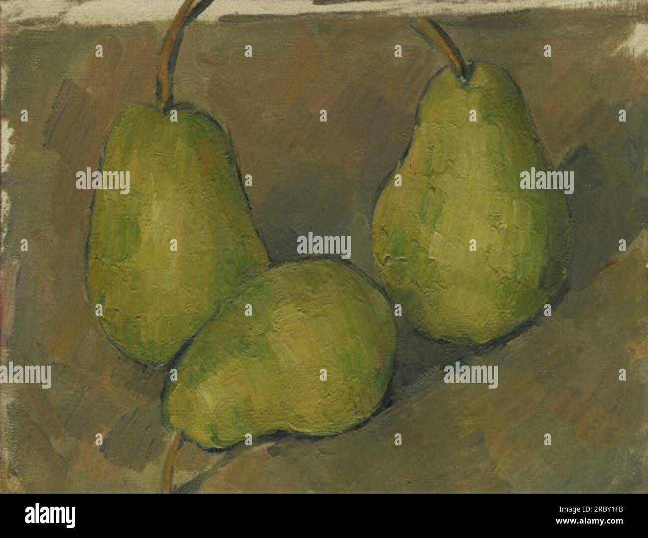 Trois poires 1879 de Paul Cézanne Banque D'Images
