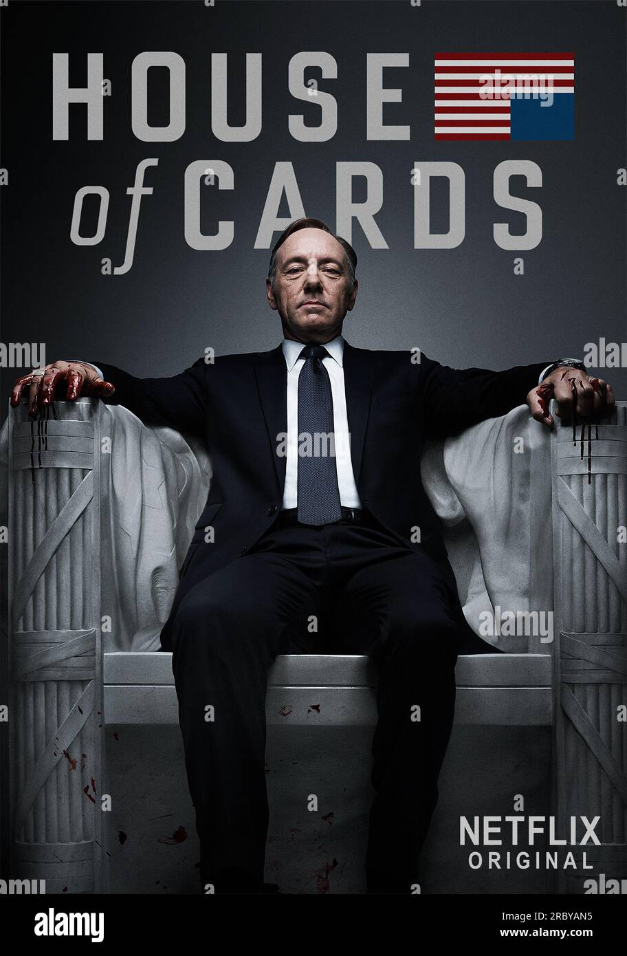 Maison de cartes Kevin Spacey Banque D'Images