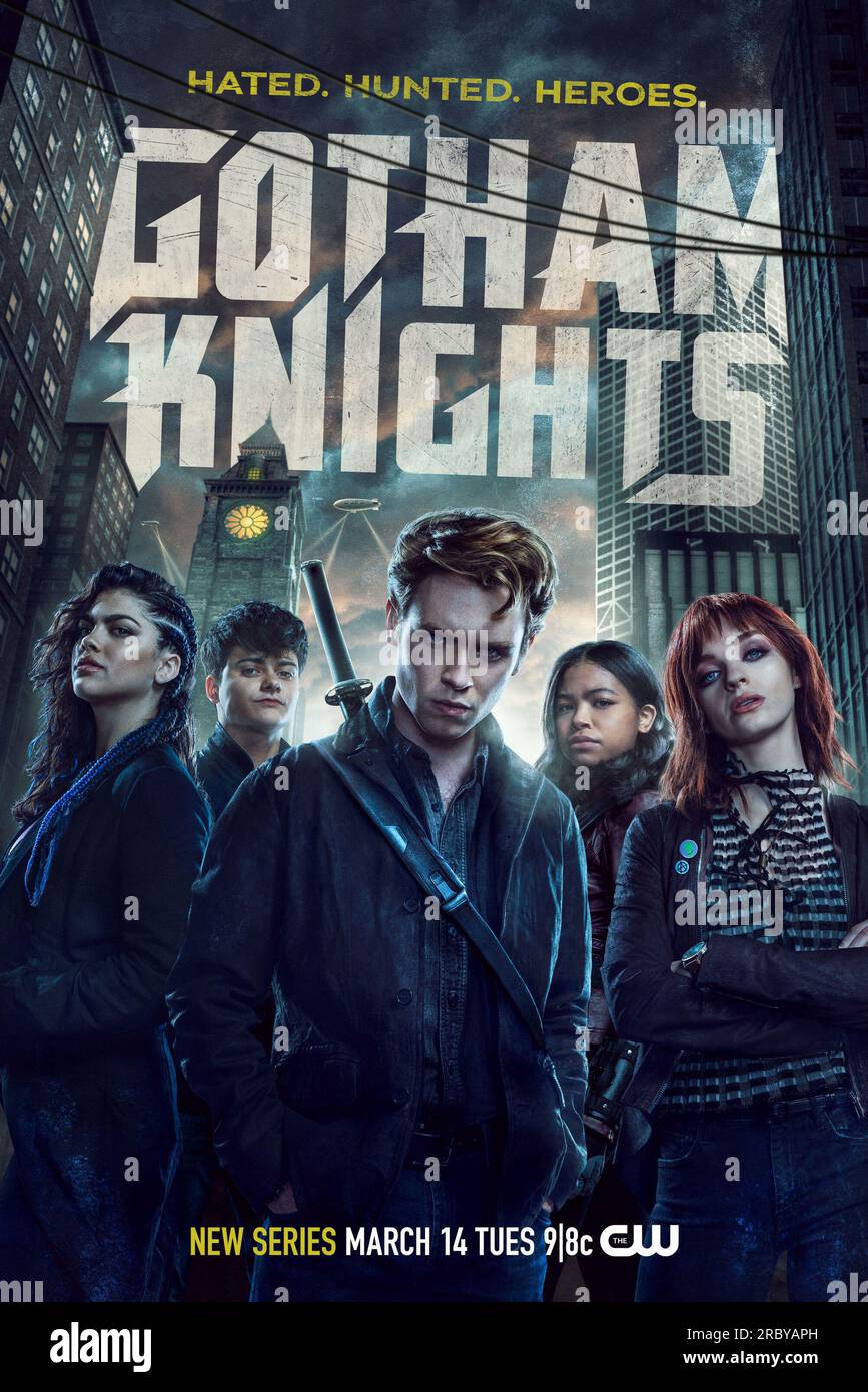 Affiche de Gotham Knights Banque D'Images