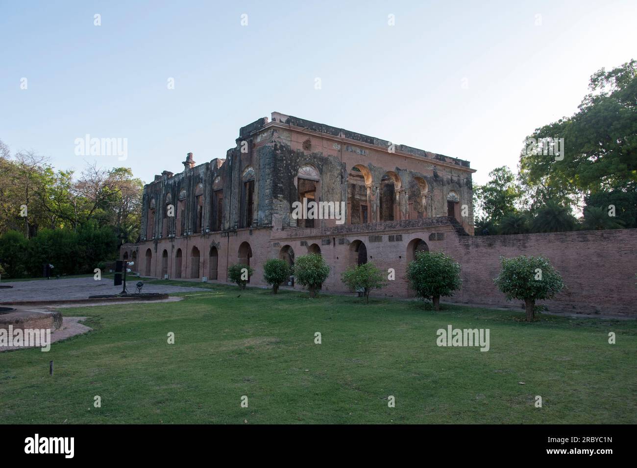 The British Residency Complex à Lucknow, Uttar Pradesh, Inde Banque D'Images