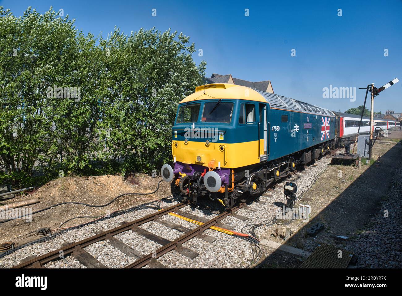 47 580 à Dereham, Mid Norfolk Railway Banque D'Images