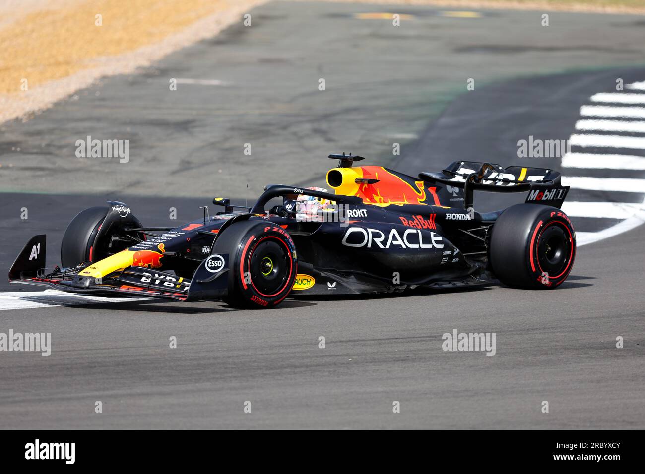 Max Verstappen (NLD) de l'Oracle Red Bull Racing Team lors du GRAND PRIX DE GRANDE-BRETAGNE ARAMCO DE FORMULE 1 2023 au circuit de Silverstone, Silverstone, Unit Banque D'Images