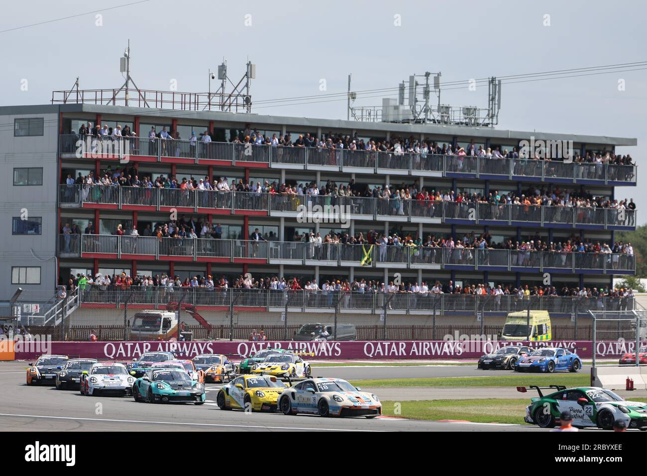 Vue de la Porsche Motorsport. Course de championnat course lors de la FORMULE 1 ARAMCO BRITISH GRAND PRIX 2023 au circuit Silverstone, Silverstone, Unite Banque D'Images