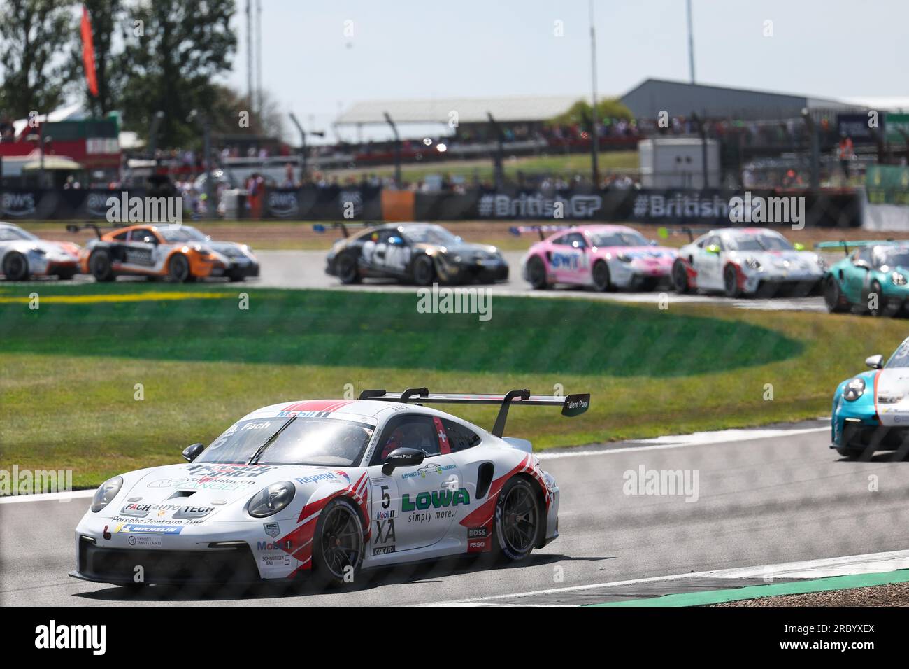 Vue de la Porsche Motorsport. Course de championnat course lors de la FORMULE 1 ARAMCO BRITISH GRAND PRIX 2023 au circuit Silverstone, Silverstone, Uni Banque D'Images