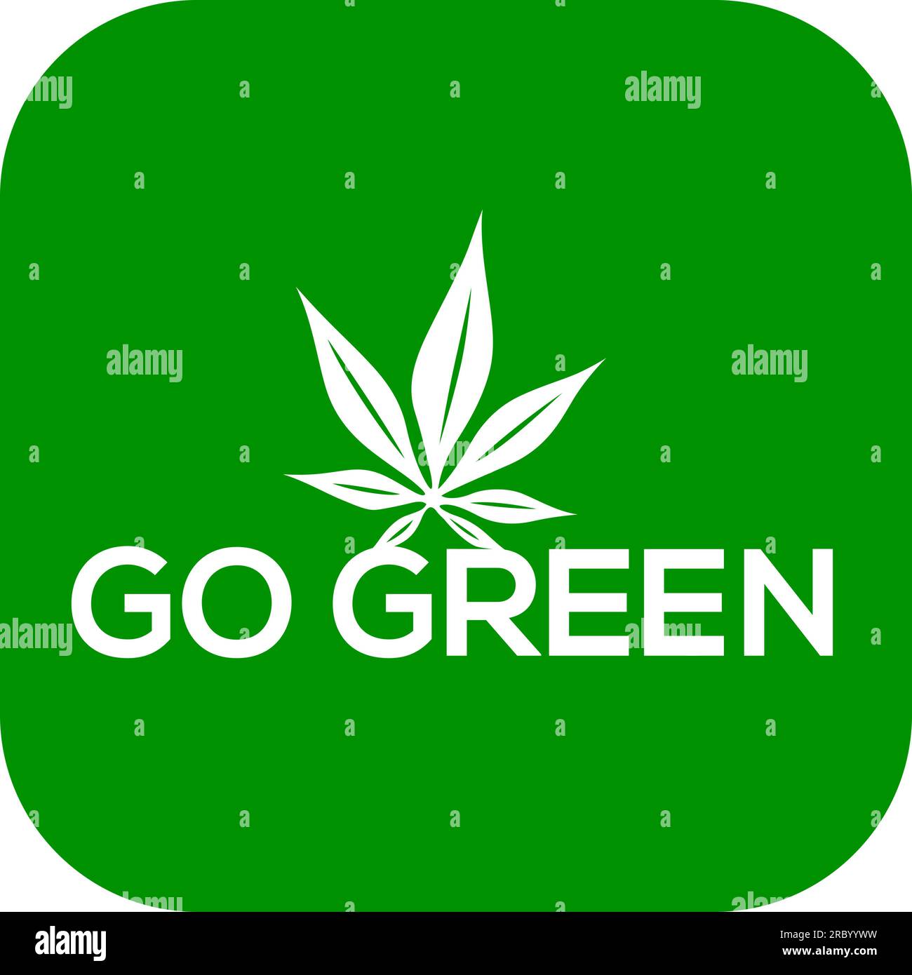 Go logo ou icône vectoriel vert, fond blanc Go logo vert Illustration de Vecteur