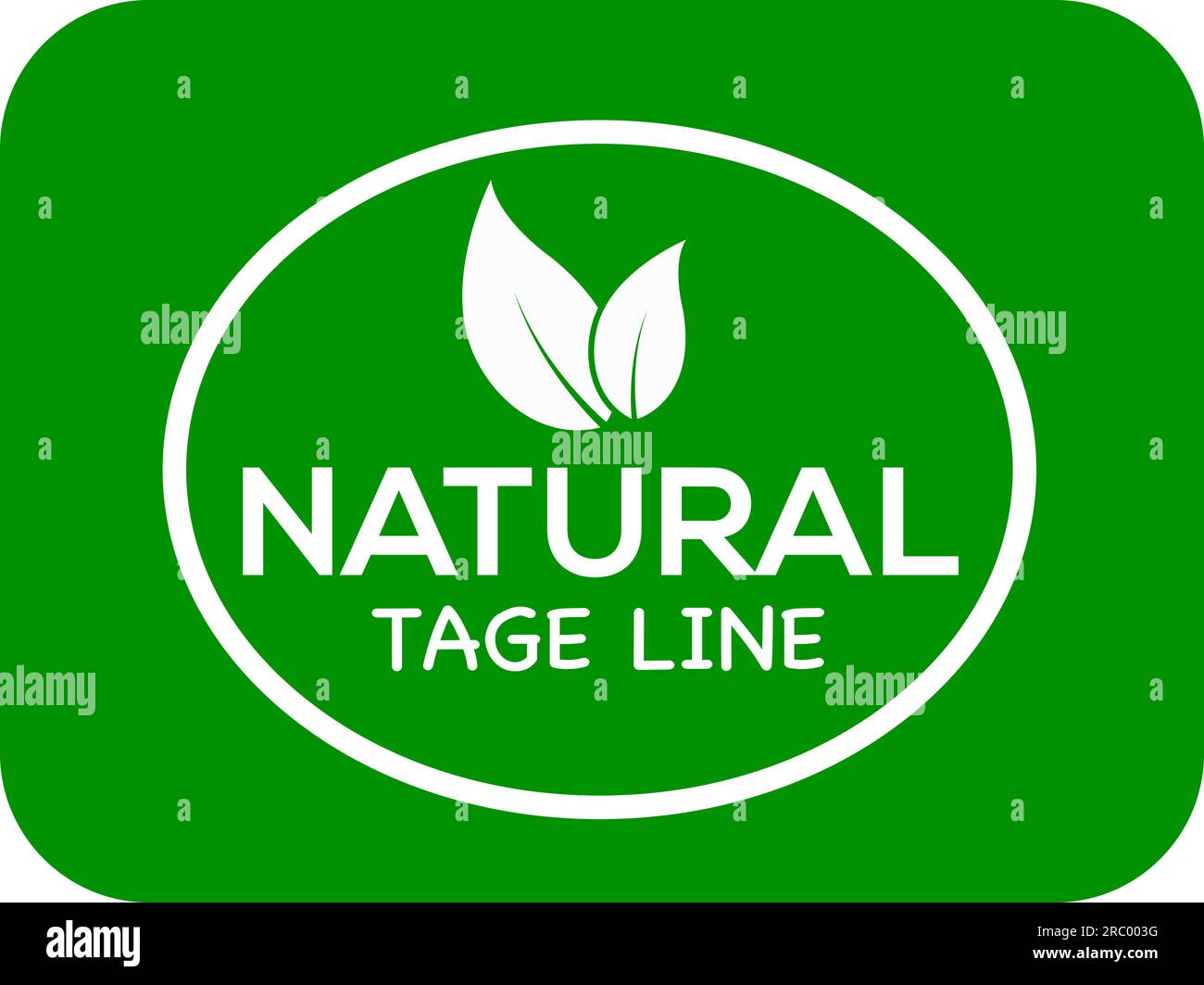 Logo ou icône vectoriel de ligne de Tage naturel, logo de ligne de Tage naturel Illustration de Vecteur