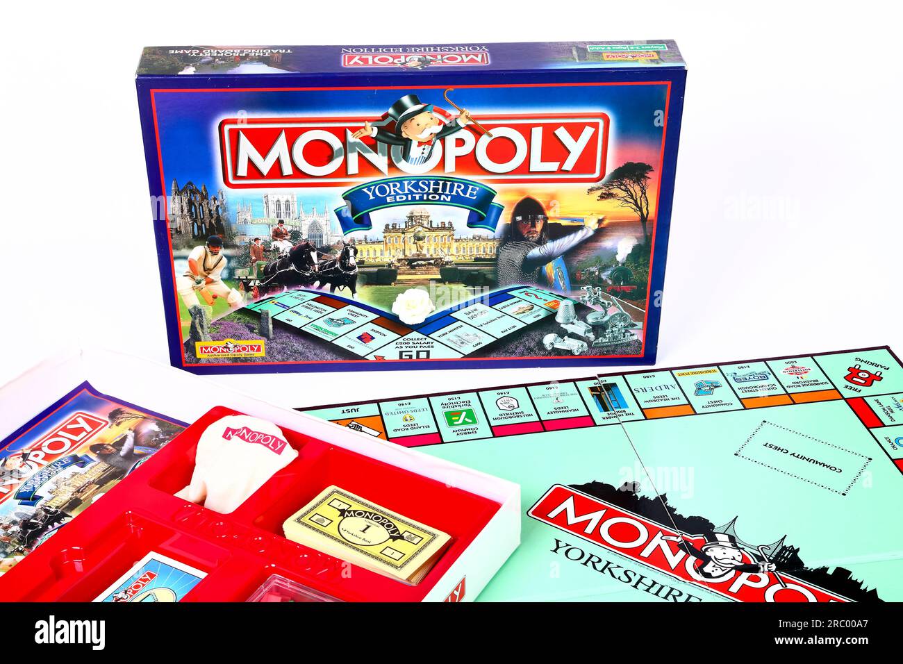 Jeu de société et boîte à collectionner Yorkshire Monopoly Edition Banque D'Images