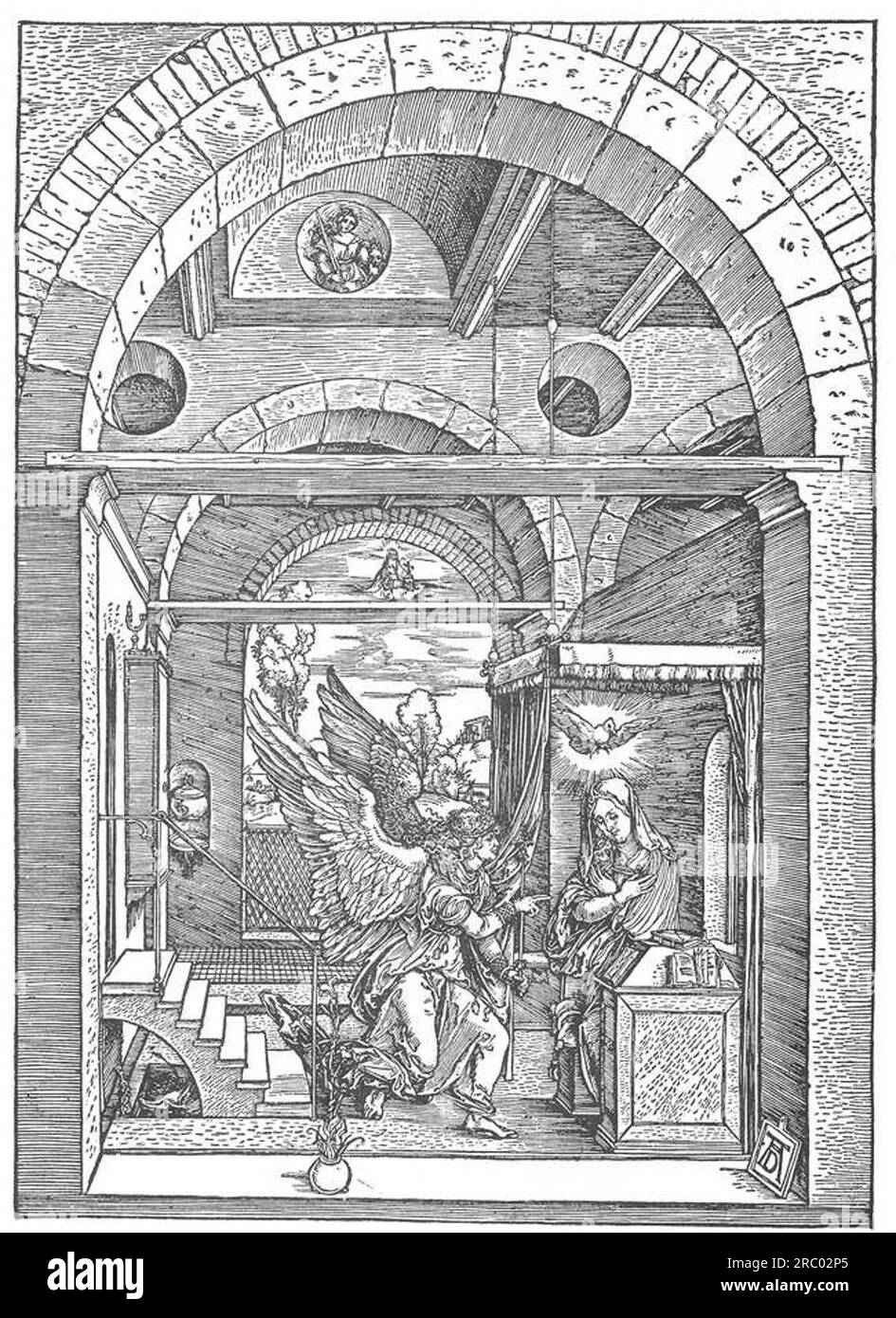 L'Annonciation 1502 d'Albrecht durer Banque D'Images