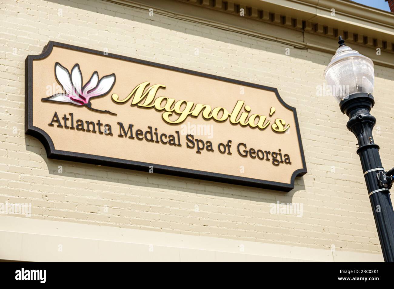 Forsyth Géorgie, Atlanta Medical Spa signe Banque D'Images