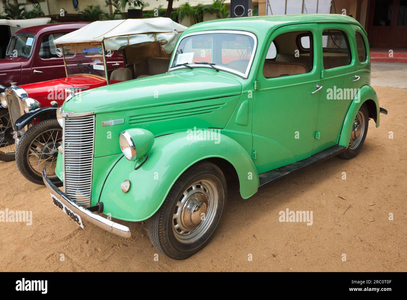 CHENNAI - INDE - 24 JUILLET 2011 : Ford Prefect 1952 (voiture rétro vintage) Banque D'Images
