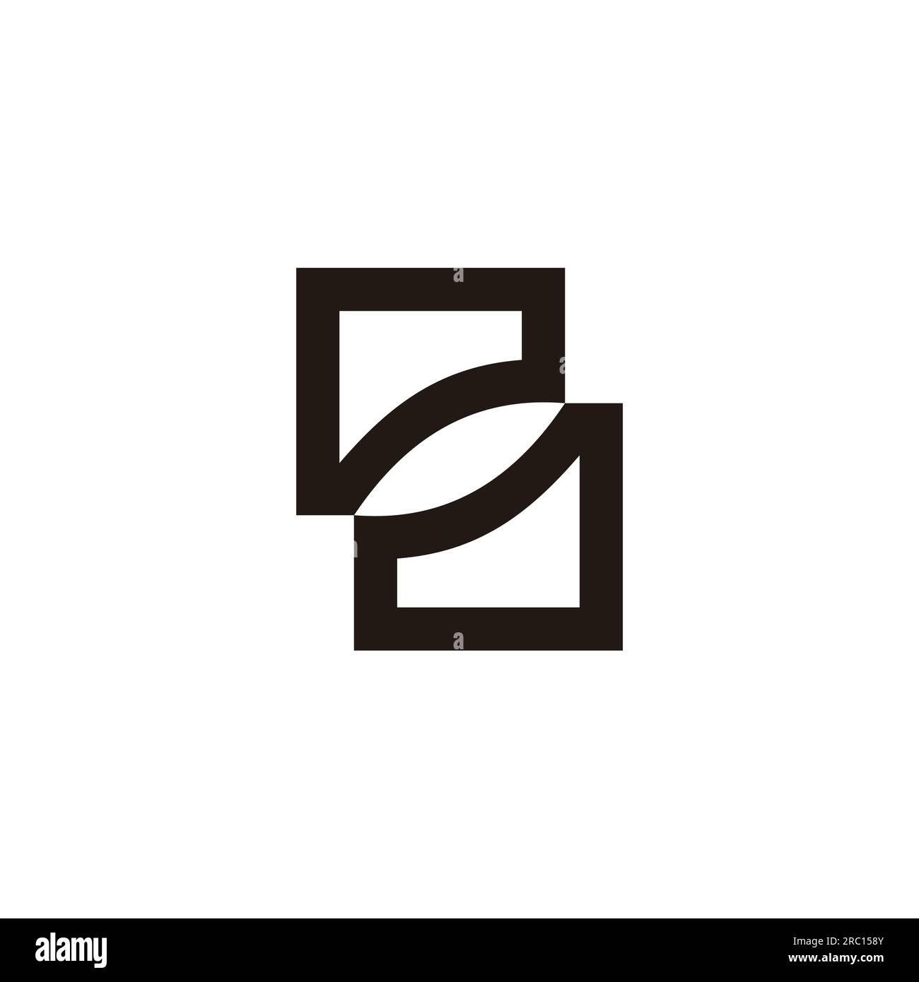 lettre pd vecteur de logo abstrait géométrique simple Illustration de Vecteur