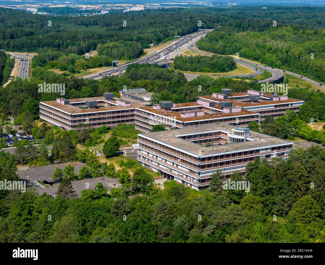 Eiermann Campus, également IBM-Areal, IBM Campus, de 1972 à 2009 siège social de la société IBM Deutschland GmbH. La plupart des bâtiments l'ont été Banque D'Images