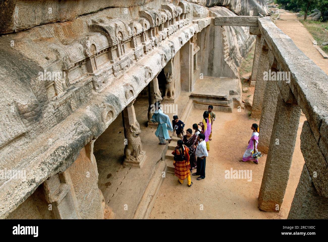 Ramanuja Mandapam à Mahabalipuram Mamallapuram près de Chennai, Tamil Nadu, Inde du Sud, Inde, Asie. Site du patrimoine mondial de l'UNESCO Banque D'Images