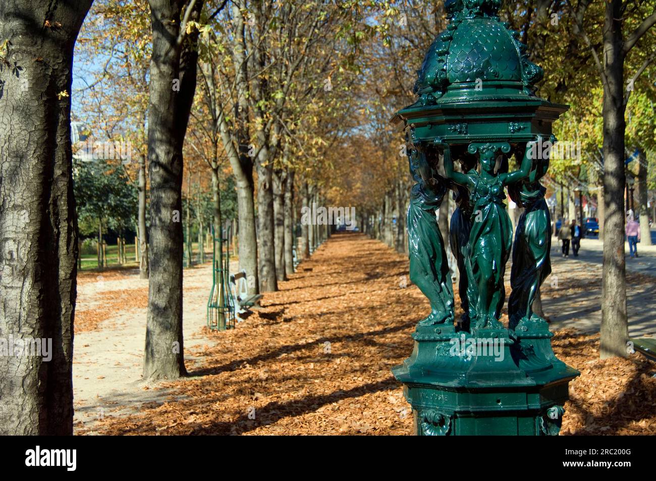 Fontaine Wallace, champs-Elysées, Paris, France Banque D'Images