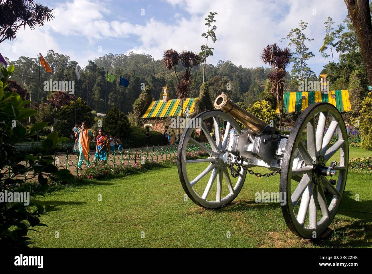 Le jardin botanique du gouvernement (1847) posé par le marquis de Tweeddale à Ooty Udhagamandalam, Nilgiris, Tamil Nadu, Inde du Sud, Inde, Asie Banque D'Images