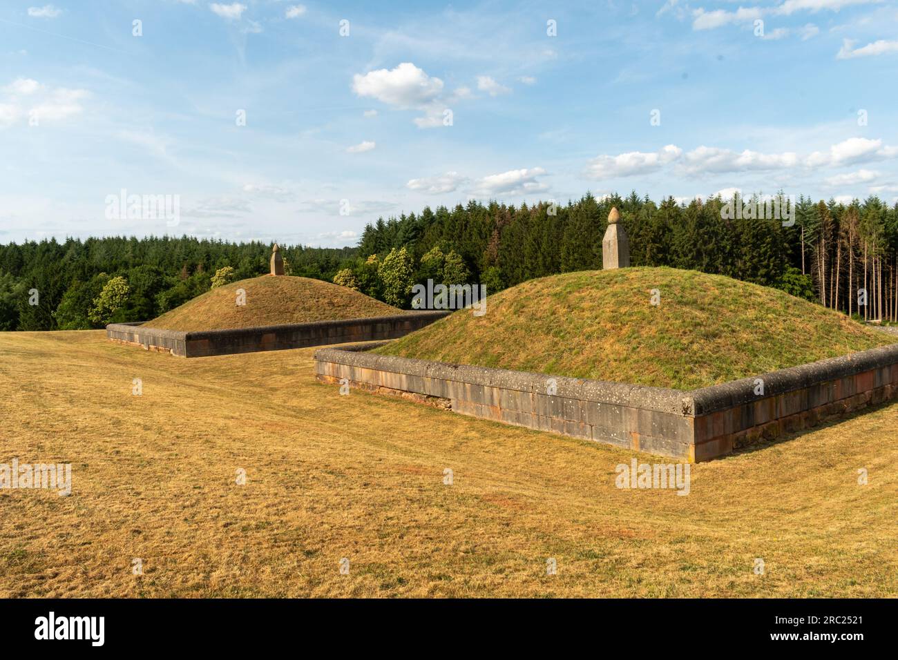Tombes romaines anciennes près de Wadern Allemagne Banque D'Images