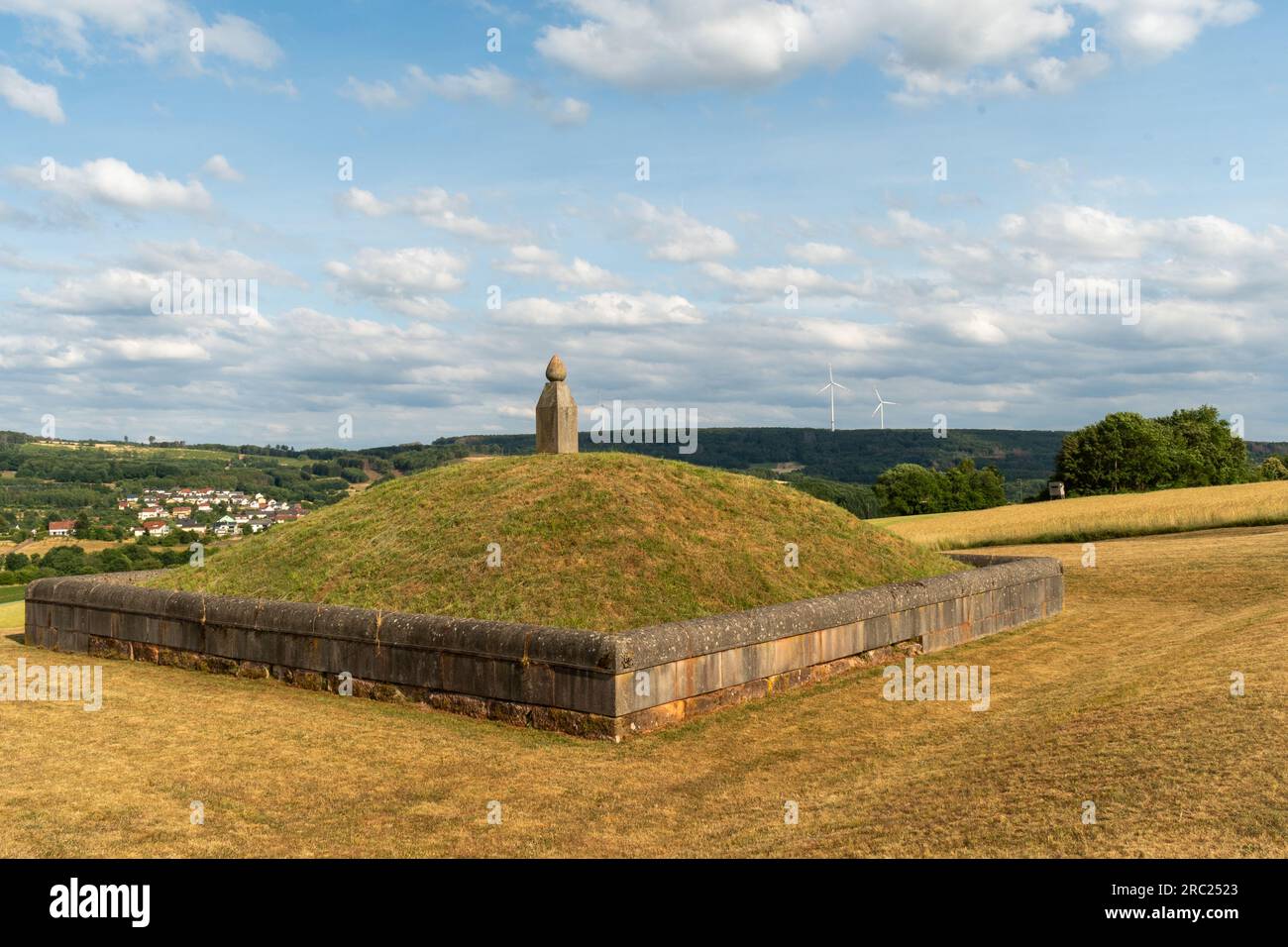 Tombes romaines anciennes près de Wadern Allemagne Banque D'Images