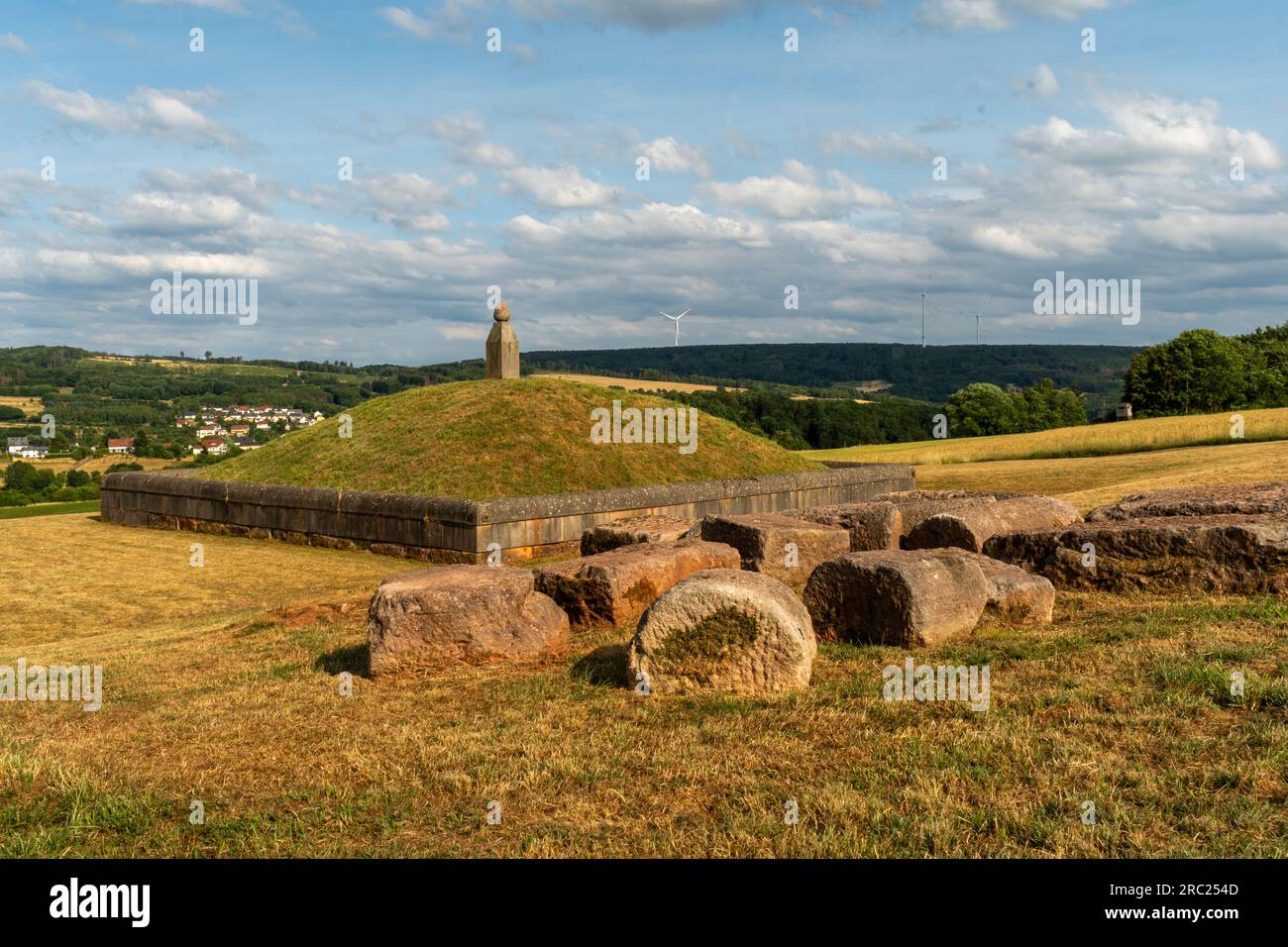 Tombes romaines anciennes près de Wadern Allemagne Banque D'Images