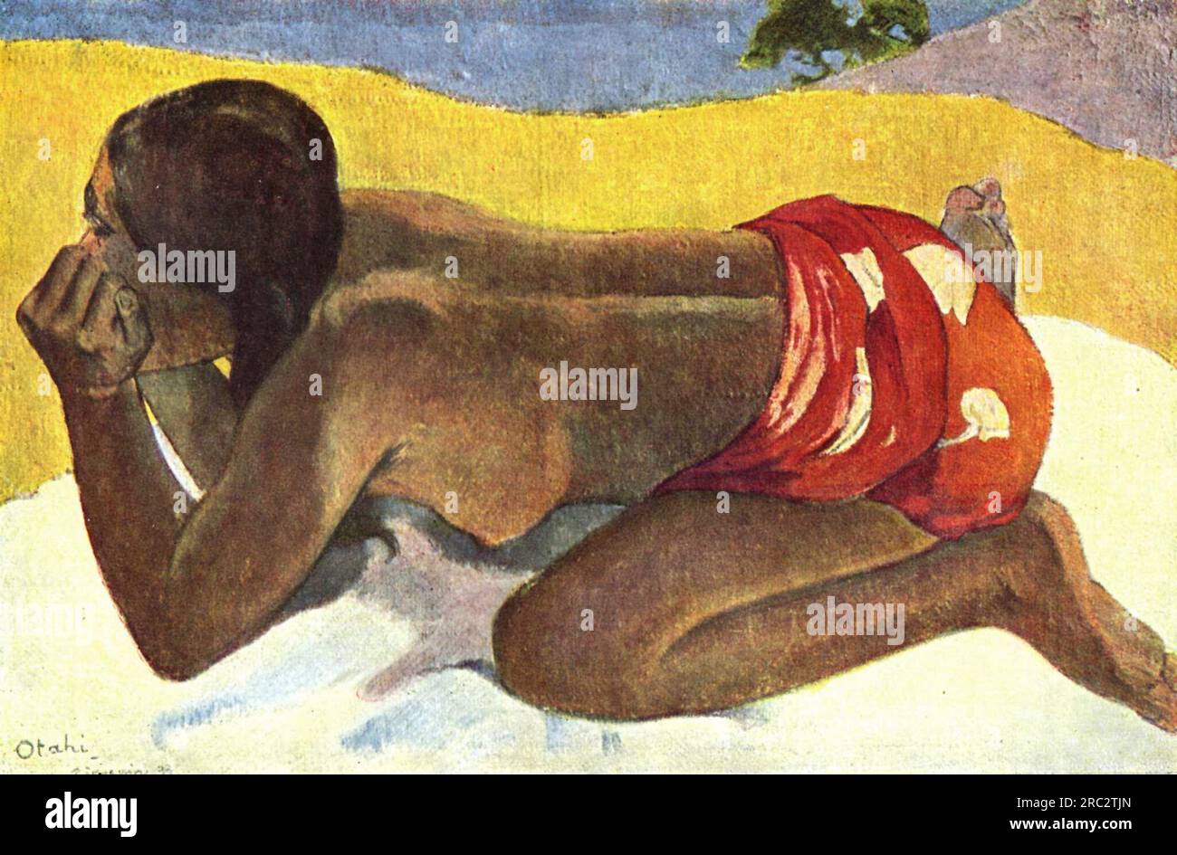 Alone 1893 ; Polynésie française par Paul Gauguin Banque D'Images