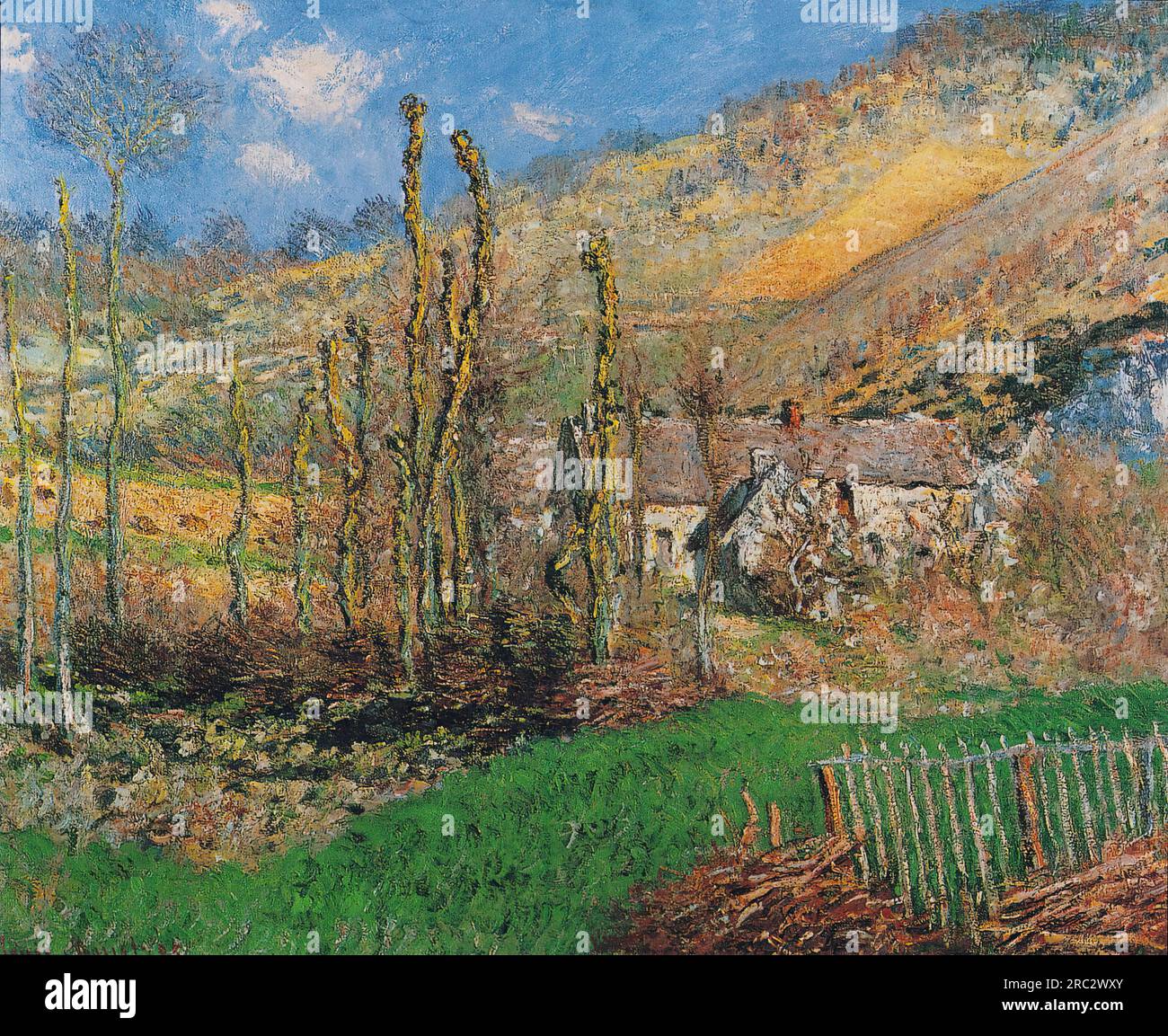 Claude Oscar Monet – Paysage d'hiver au Val de falaise 1885 Banque D'Images