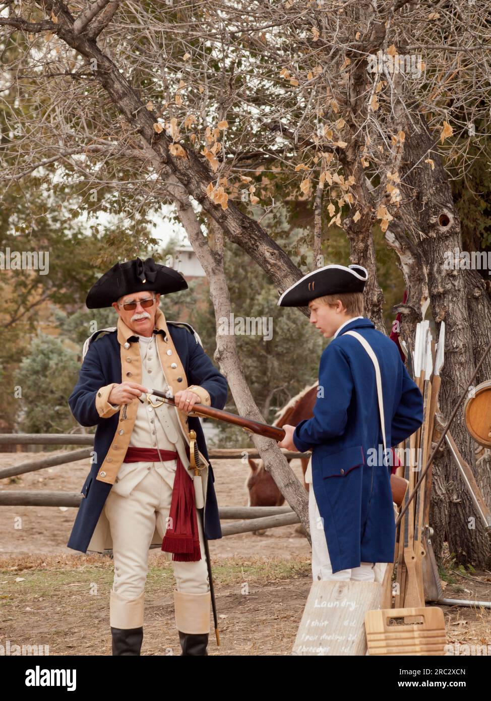 Reconstitution de la guerre révolutionnaire Banque D'Images