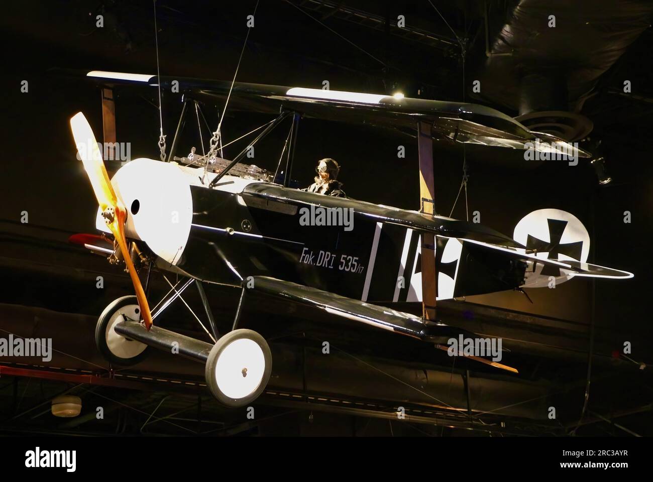Luftstreitkräfte Fokker Dr.I reproduction WW1 Triplan de chasse Seattle Washington State USA Banque D'Images