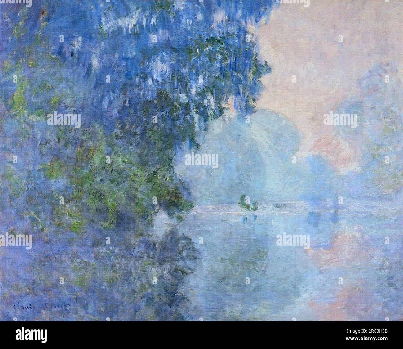 Claude monet matin sur la seine Banque de photographies et d’images à ...