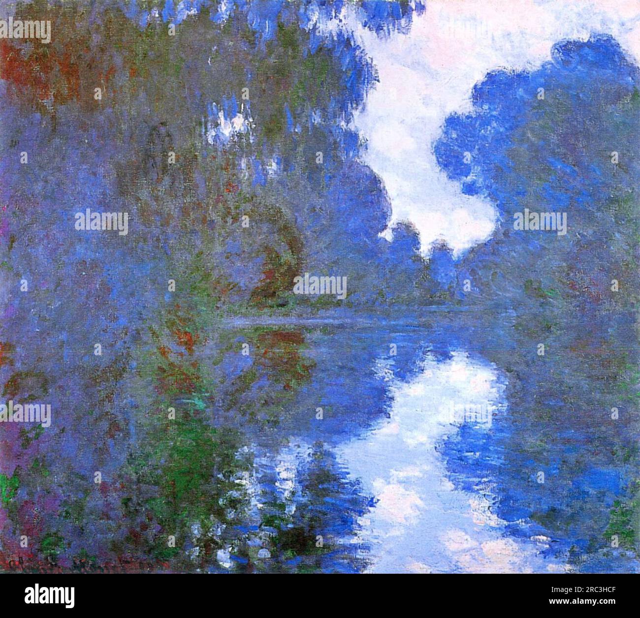 Claude monet matin sur la seine Banque de photographies et d’images à ...