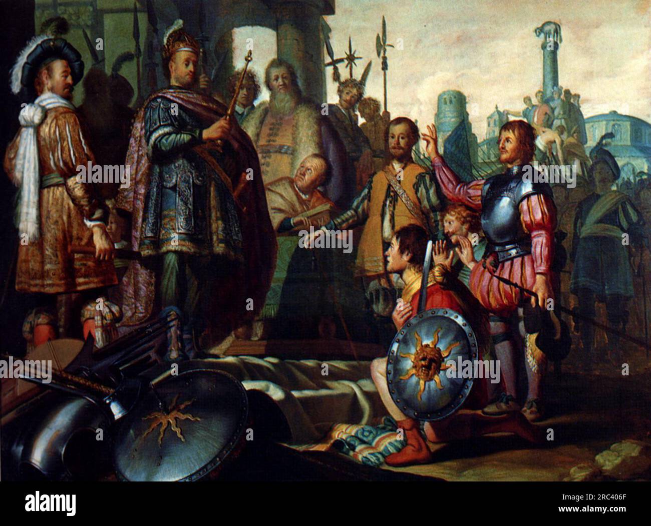 Peinture d'histoire 1626 par Rembrandt Banque D'Images