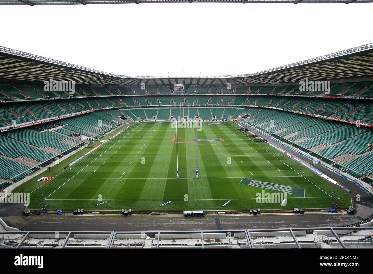 Terrain de rugby à Twickenham Banque D'Images