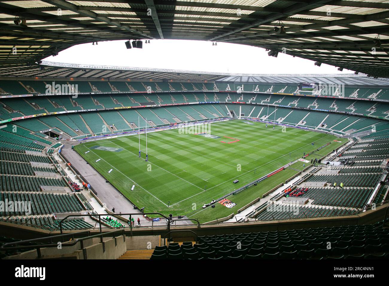 Terrain de rugby à Twickenham Banque D'Images