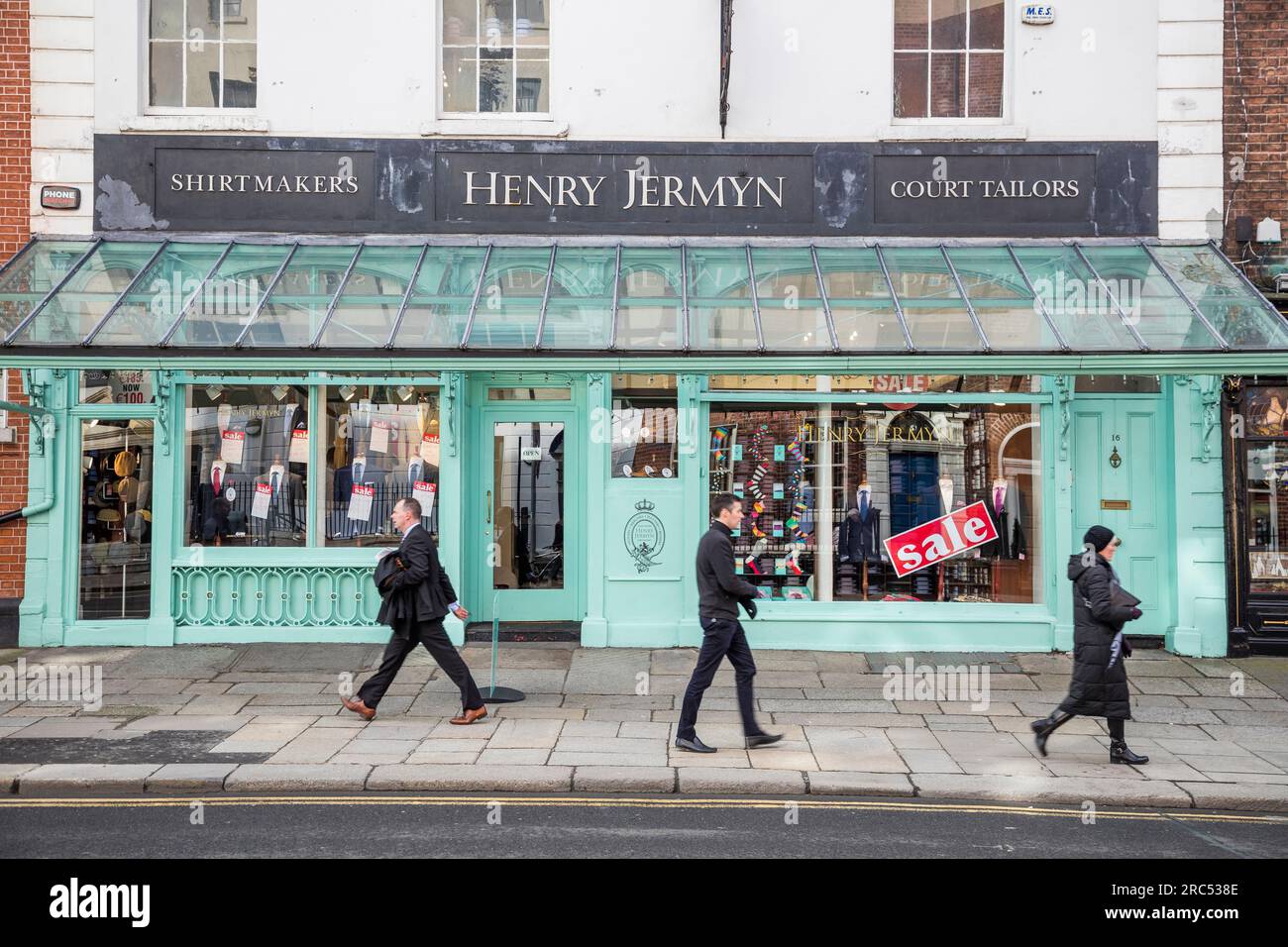 Dublin, la boutique Henry Jermyn Banque D'Images