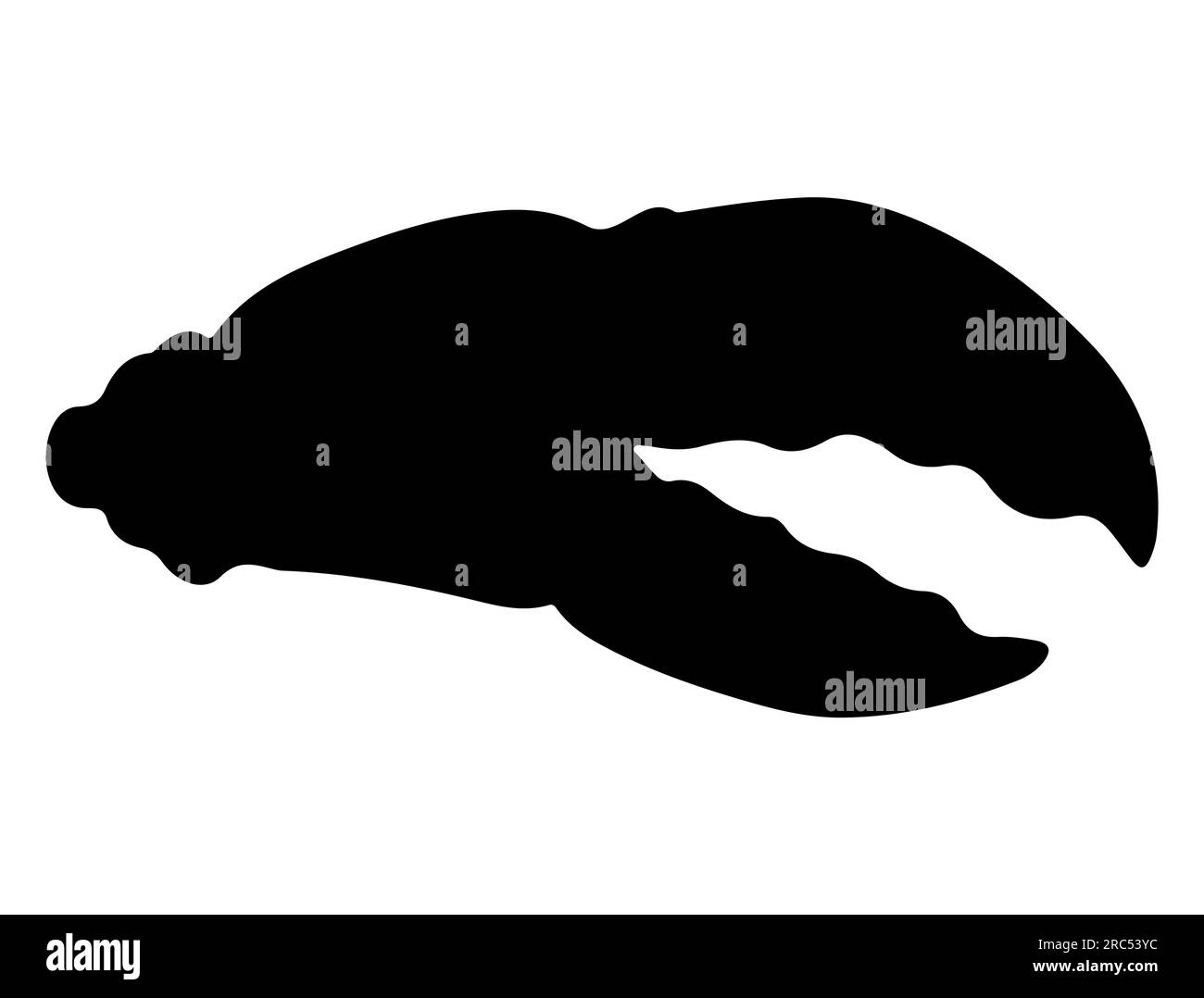 Griffe de homard Silhouette Illustration de Vecteur