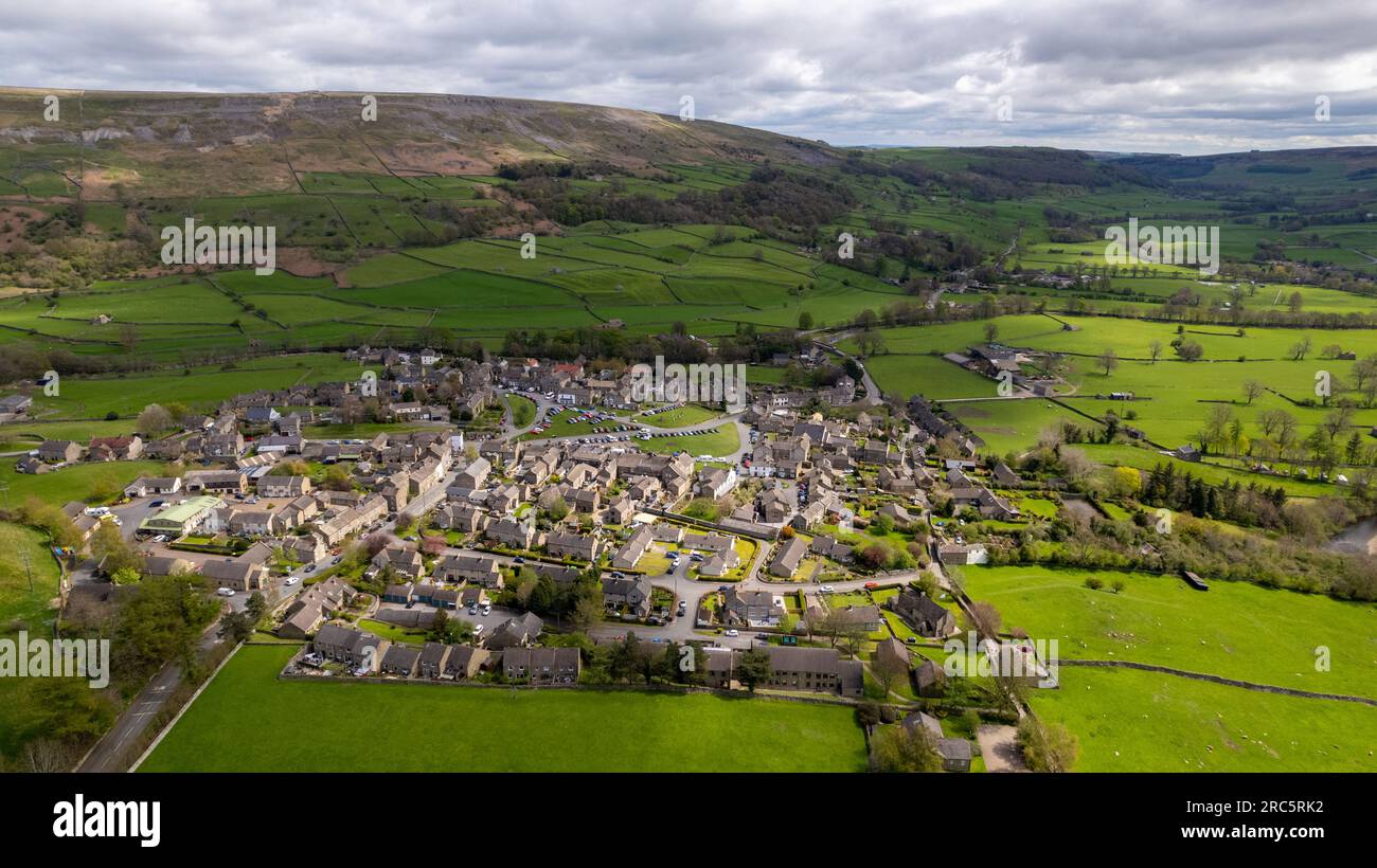 Images de vue aérienne uniques prises avec drone au-dessus de la ville Banque D'Images