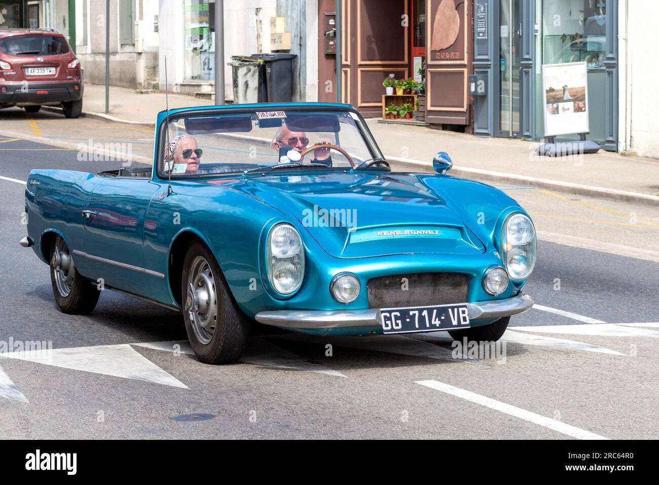 Rare voiture de sport ouverte 'René Bonnet le Manss' - Montbazon, Indre-et-Loire (37), France. Banque D'Images