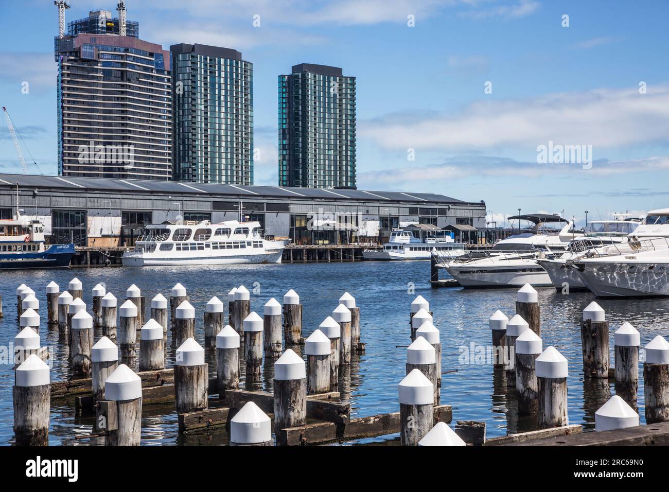 Melbourne City Marina à Docklands dans Waterfront City Banque D'Images