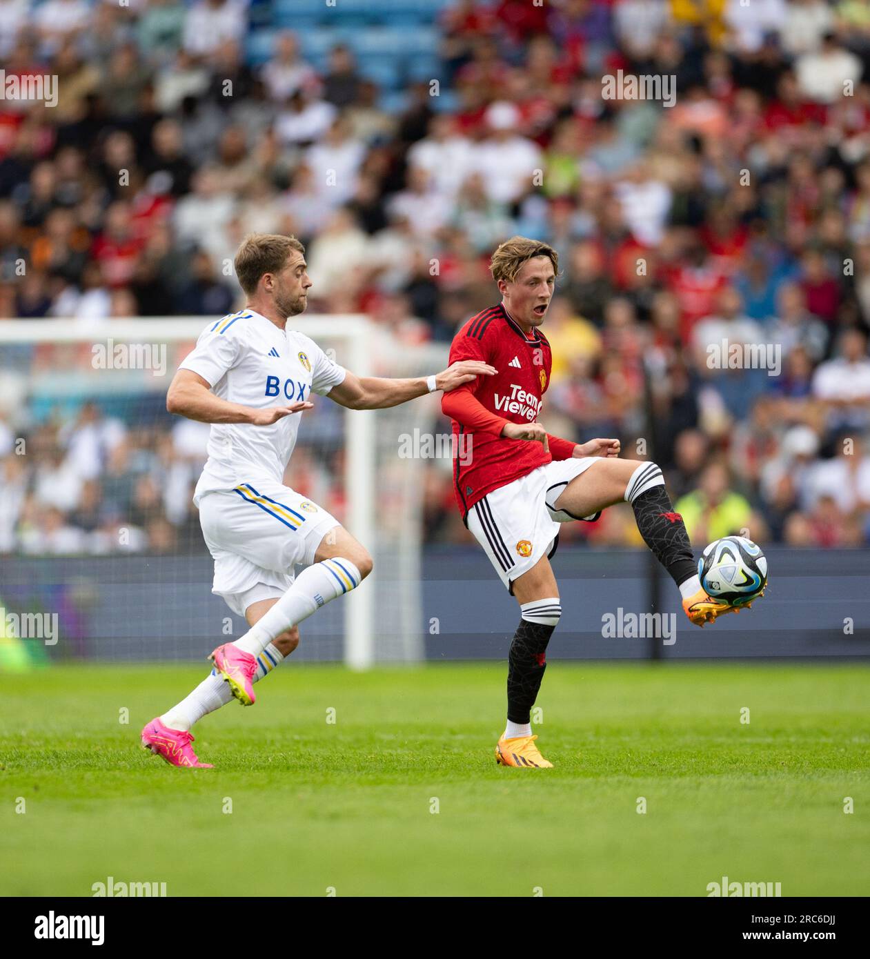 Oslo, Norvège. 12 juillet 2023. Oslo, Norvège, 12 juillet 2023 : match amical de pré-saison entre Manchester United et Leeds United au stade Ullevaal d'Oslo, Norvège (Ane Frosaker/SPP) crédit : SPP Sport Press photo. /Alamy Live News Banque D'Images
