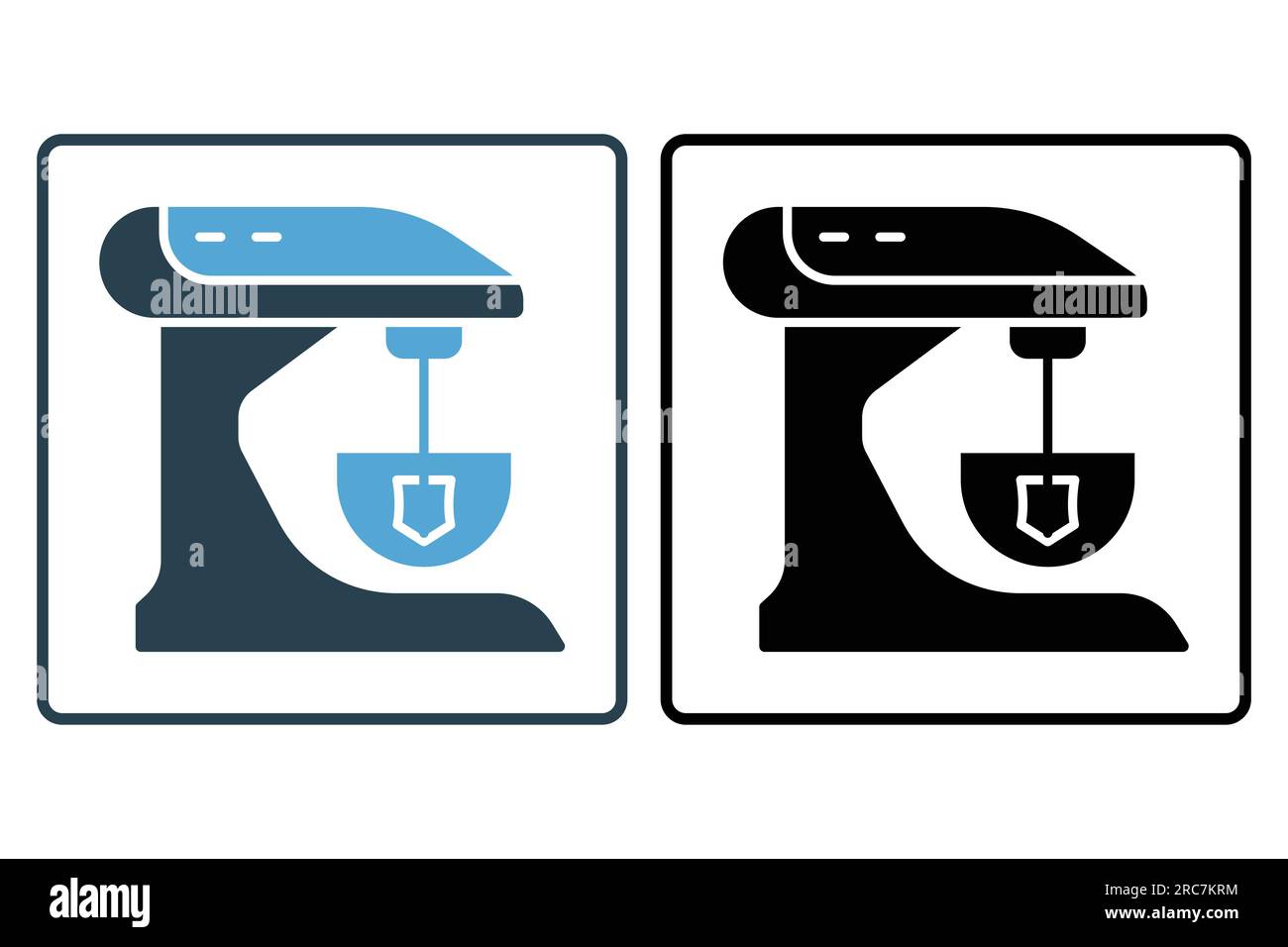 icône de mixeur de cuisine. icône relative aux appareils électroniques, électroménagers. Design emblématique solide. Conception vectorielle simple modifiable Illustration de Vecteur