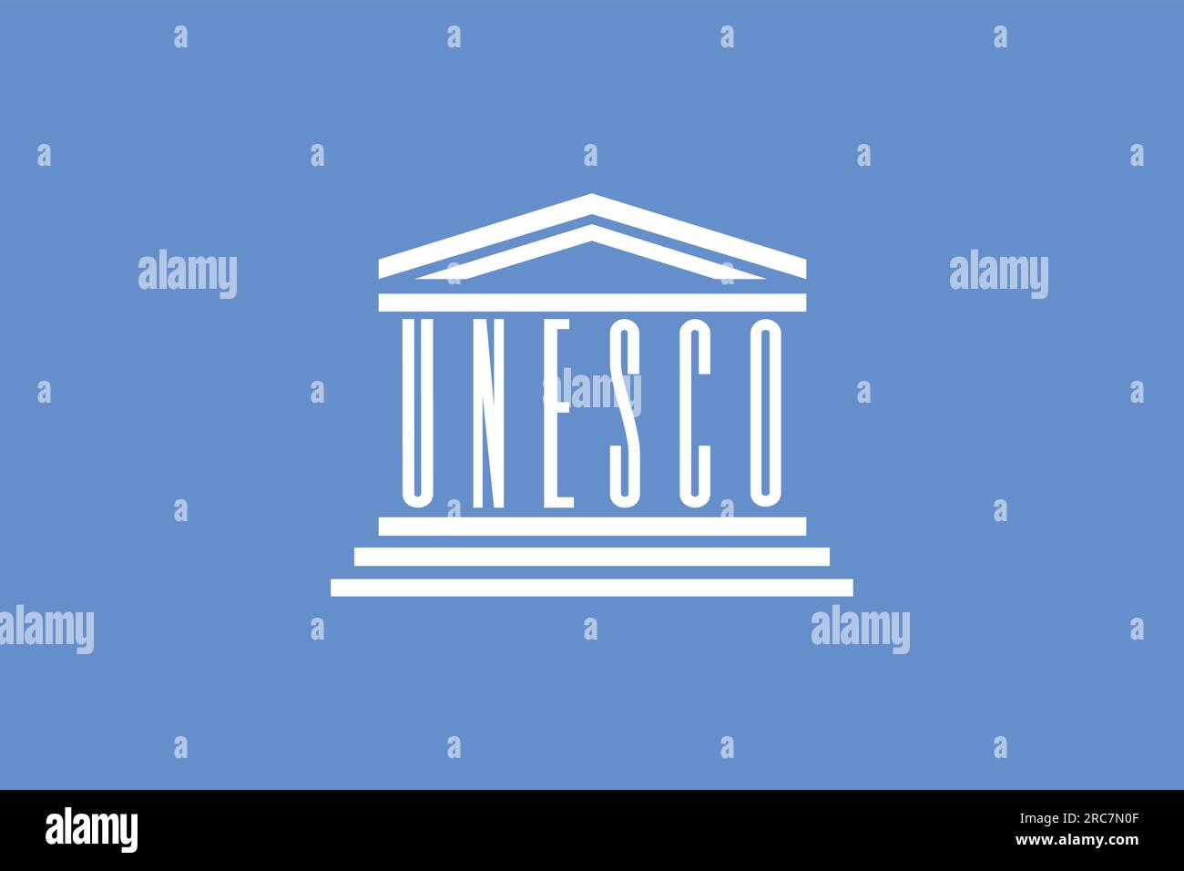 Drapeau de l'UNESCO - illustration vectorielle. Illustration de Vecteur