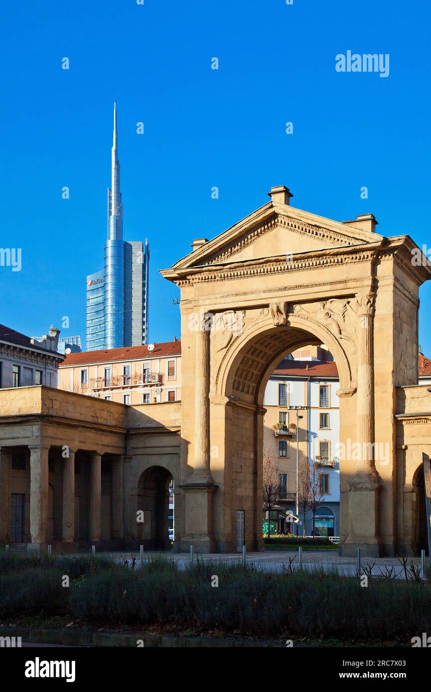 Porta Nuova district, Milan, Lombardie, Italie Banque D'Images