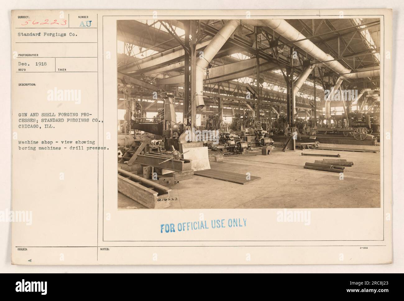 Image montrant l'atelier d'usinage de Standard Co. À Chicago