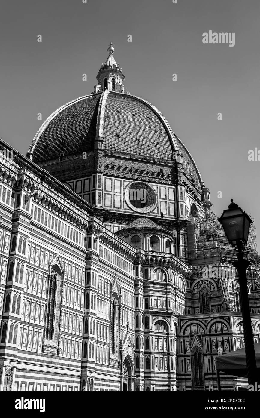 Florence, Italie - 5 avril 2022 : Cathédrale de Florence, Cattedrale di Santa Maria del Fiore est la cathédrale de Florence, Italie. Le bâtiment était complet Banque D'Images