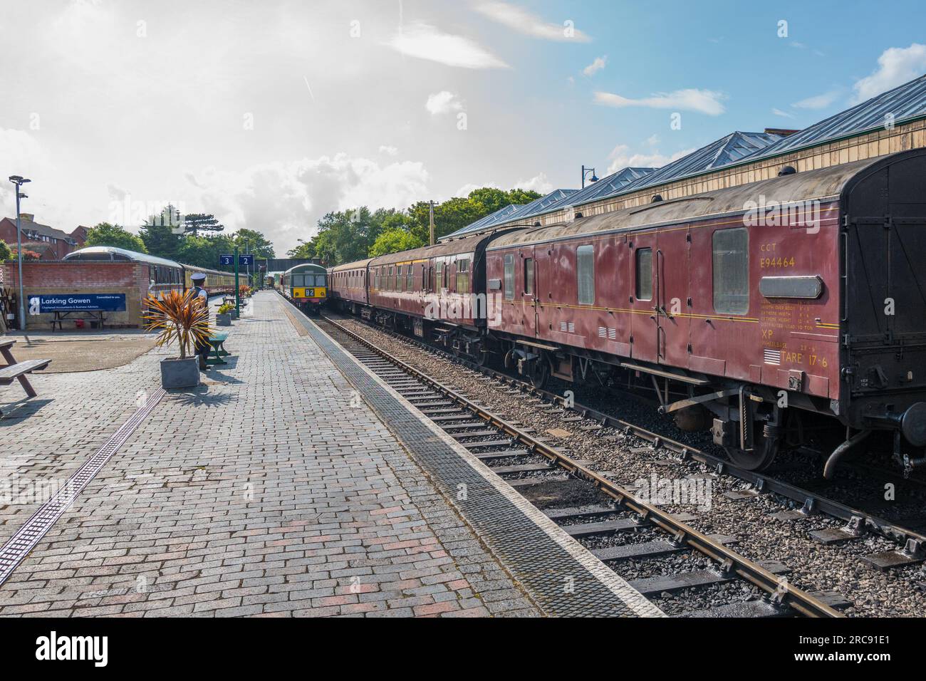 La gare victorienne historique préservée de Sheringham, Norfolk. Banque D'Images