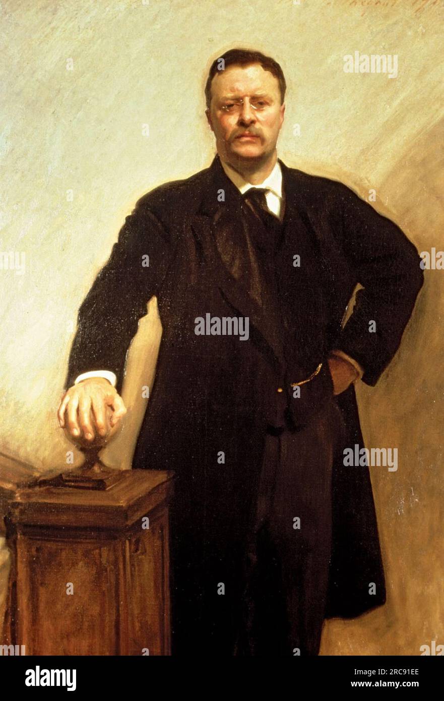 Theodore Roosevelt Portrait 1903 de John Singer Sargent Banque D'Images