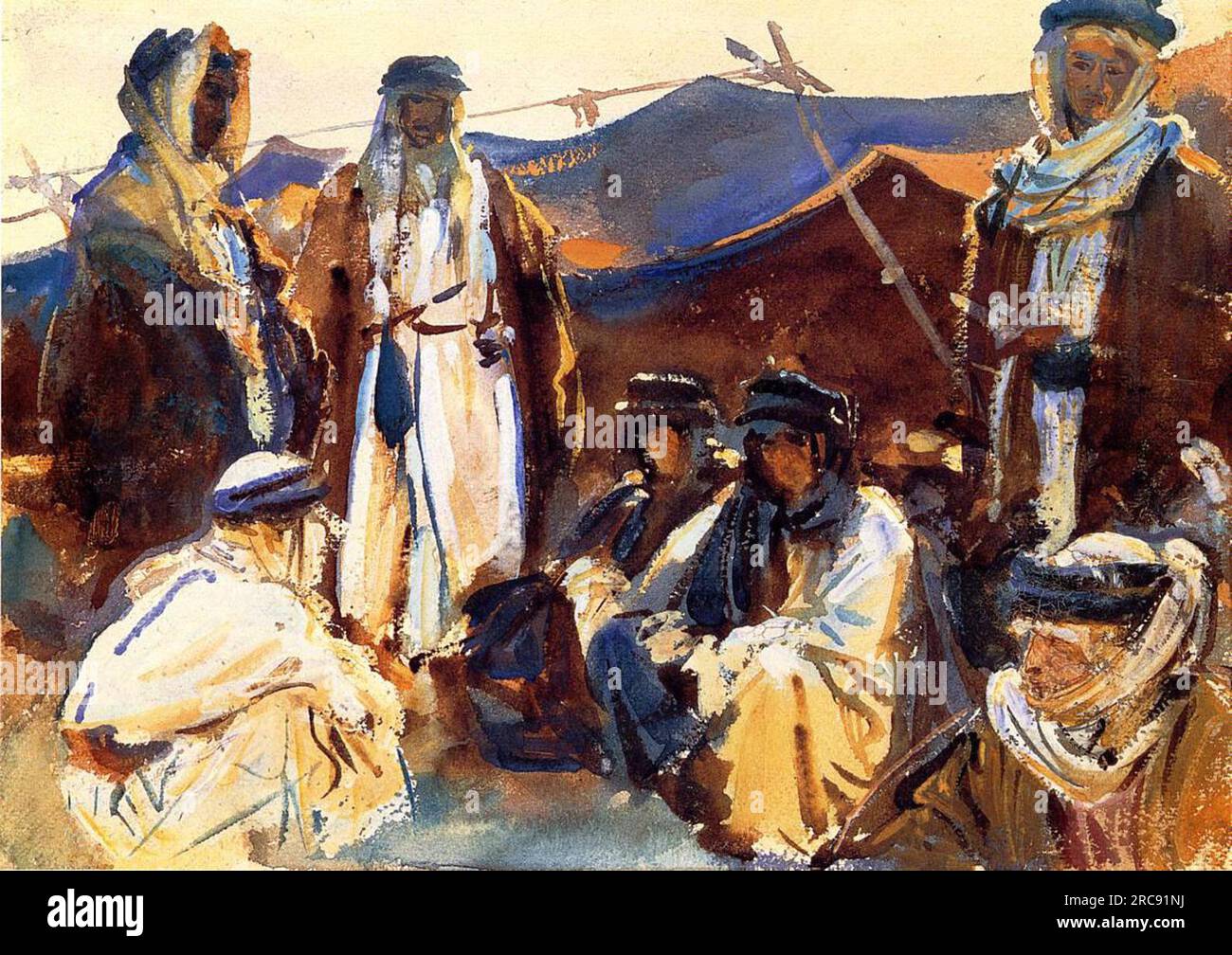 Bedouin Camp 1906 de John Singer Sargent Banque D'Images